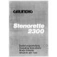 GRUNDIG STENORETTE 2300 Owners Manual