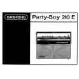 GRUNDIG PARTY-BOY 210E Owners Manual