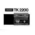 GRUNDIG TK2200 Owners Manual
