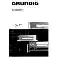GRUNDIG GV27 Owners Manual