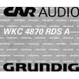 GRUNDIG WKC4870RDSA Owners Manual